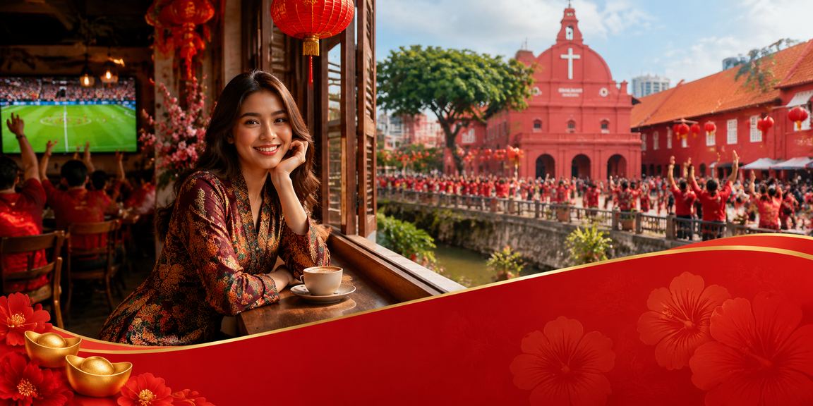 Pertaruhan kasino di Melaka dengan motif batik Malaysia